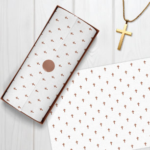 Kruisen - Bruin Tissuepapier