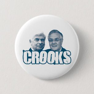 KRUISEN: Chris Dodd en Barney Frank Ronde Button 5,7 Cm