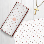 Kruisen - Donkerrood Tissuepapier