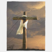 KRUISEN FLEECE DEKEN (Voorkant)