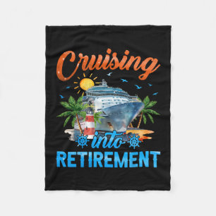 Kruisen in de Rente Uitgevaren Cruiseschip Vakanti Fleece Deken