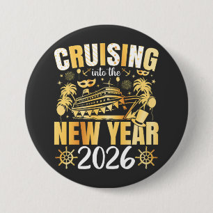 Kruisen in het nieuwe jaar 2026 Ronde Button 7,6 Cm