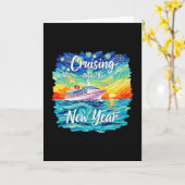 Kruisen naar het nieuwe jaar 2026 Vakantiefeest Fa Kaart (Gele Bloem)