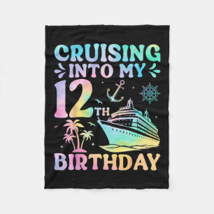 Kruisen naar mijn 12e verjaardag Cruise Vakantie O Fleece Deken