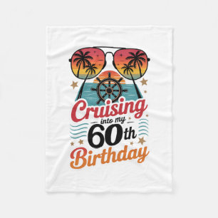 Kruisen naar mijn 60ste verjaardag fleece deken