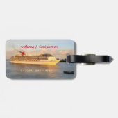 Kruisen naar Nassau Gepersonaliseerd Bagagelabel (Achterkant horizontaal)