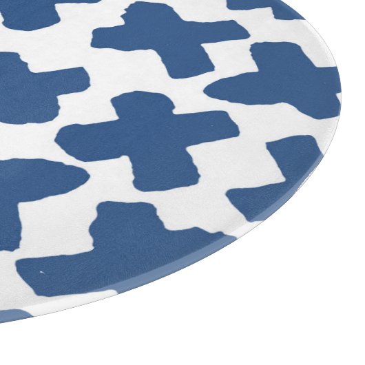 Kruisen Shibori: Indigo Batik patroon Snijplank (Hoek)