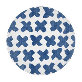 Kruisen Shibori: Indigo Batik patroon Snijplank