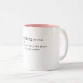 KRUISEN TWEEKLEURIGE KOFFIEMOK (Voorkant rechts)