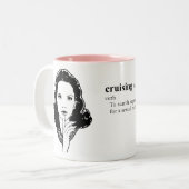 KRUISEN TWEEKLEURIGE KOFFIEMOK (Voorkant links)