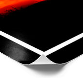 Kruisen, Zonsondergang Silhouetten Schilderen Perfect Poster (Hoek)