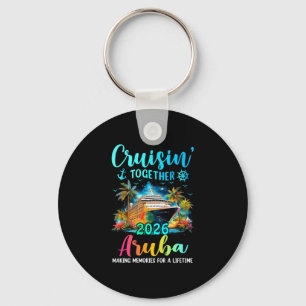 Kruisend samen aruba 2026 familie cruise sleutelhanger