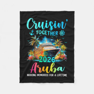 Kruisend samen aruba 2026 gezinscruise fleece deken
