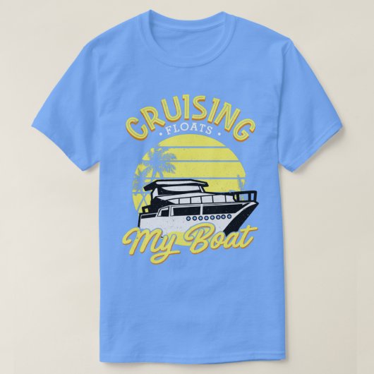 Kruisende drijfveren Mijn Boat Verstoord Effect T-shirt (Design voorkant)