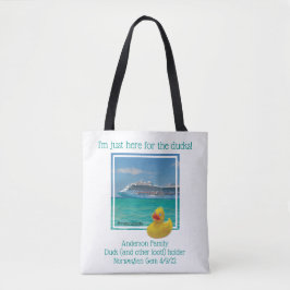 Kruisende eenden- en eendenhouder tote bag