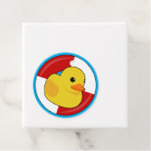 Kruisende eenden verbergen en zoeken Rubber Duck Bedankjes Labels (In situ)