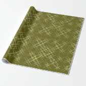 Kruisende elegantie cadeaupapier (Uitgerold)
