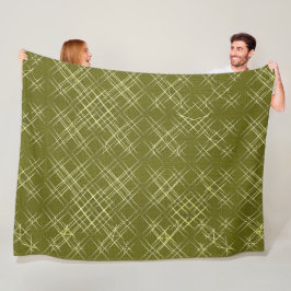 Kruisende Elegantie Fleece Deken