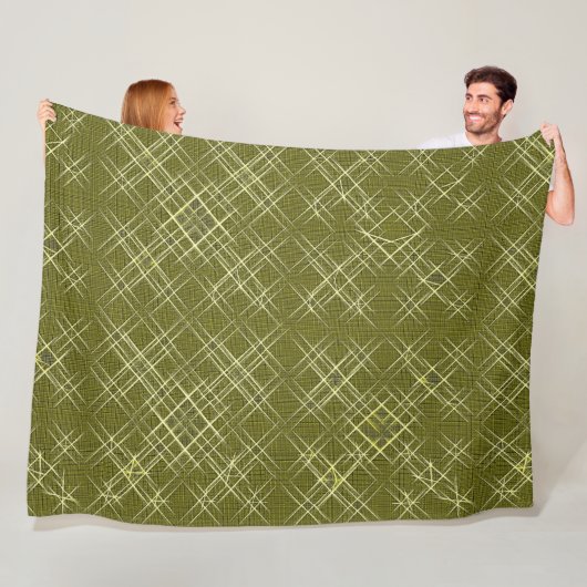 Kruisende Elegantie Fleece Deken (In situ)