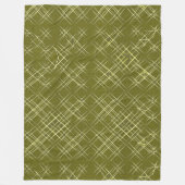 Kruisende Elegantie Fleece Deken (Voorkant)