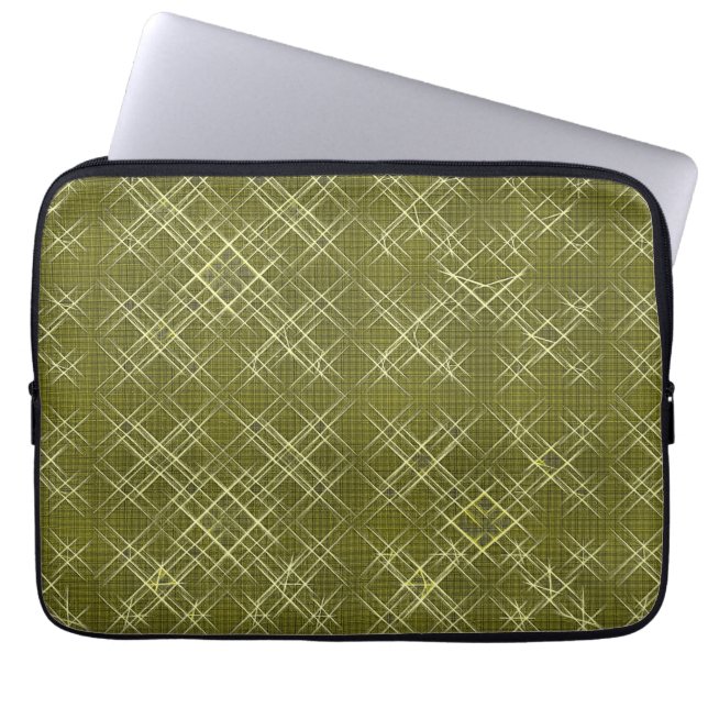 Kruisende elegantie laptop sleeve (Voorkant)