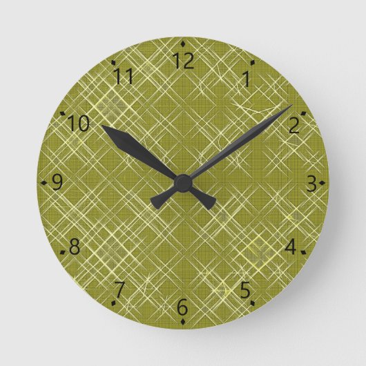 Kruisende Elegantie Ronde Klok (Voorkant)