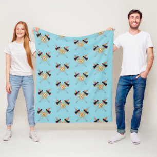 Kruisende Fantasie Bijlen met Vurige Energie – Kra Fleece Deken