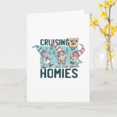 Kruisende gnomen kaart (Gele Bloem)