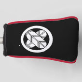 Kruisende havikveren in cirkel golfheadcover (Voorkant)