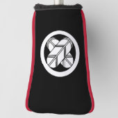 Kruisende havikveren in cirkel golfheadcover (Draai 90)