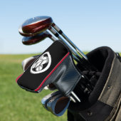 Kruisende havikveren in cirkel golfheadcover (Insitu)