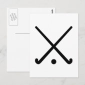 Kruisende hockeyclubs briefkaart (Voorkant / Achterkant)