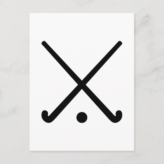 Kruisende hockeyclubs briefkaart (Voorkant)