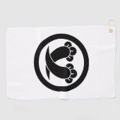 Kruisende kloven in cirkel golfhanddoek (Horizontaal)