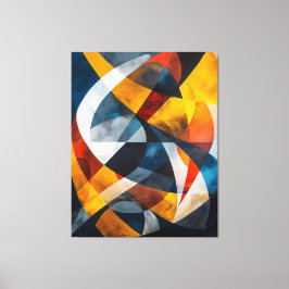 Kruisende lichtstromen canvas afdruk