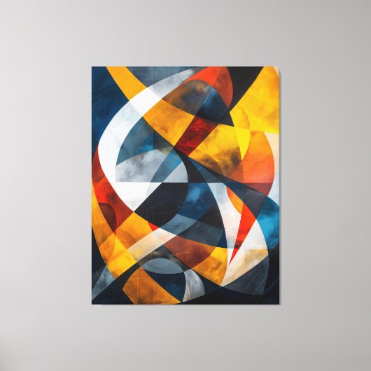 Kruisende lichtstromen canvas afdruk (Voorkant)
