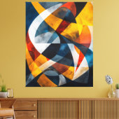 Kruisende lichtstromen canvas afdruk (Insitu (Woonkamer))