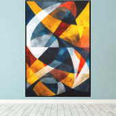 Kruisende lichtstromen canvas afdruk (Insitu (Houten vloer))