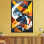 Kruisende lichtstromen canvas afdruk (Insitu (Woonkamer))
