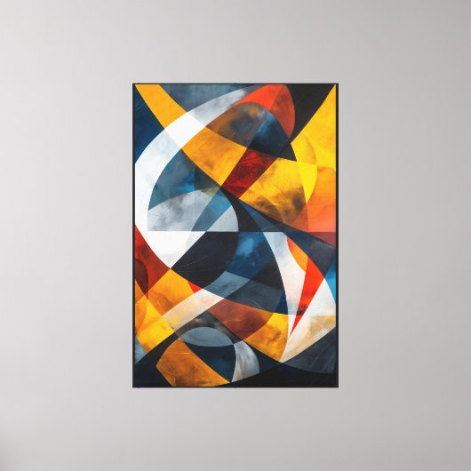 Kruisende lichtstromen canvas afdruk (Voorkant)