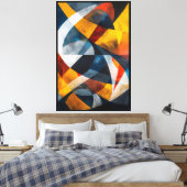 Kruisende lichtstromen canvas afdruk (Insitu (Slaapkamer))