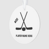  kruisende ockey sticks ornament (voorkant)