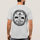 Kruisende pijlen - voor- en achterlichte shirten t-shirt (Achterkant)