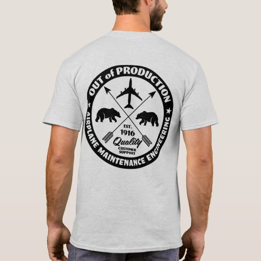 Kruisende pijlen - voor- en achterlichte shirten t-shirt (Achterkant)