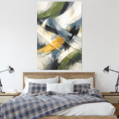 Kruisende stromen van stille beweging canvas afdruk (Insitu (Slaapkamer))