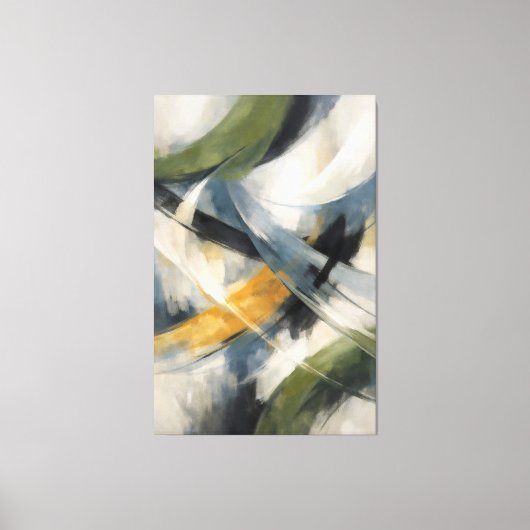 Kruisende stromen van stille beweging canvas afdruk (Voorkant)
