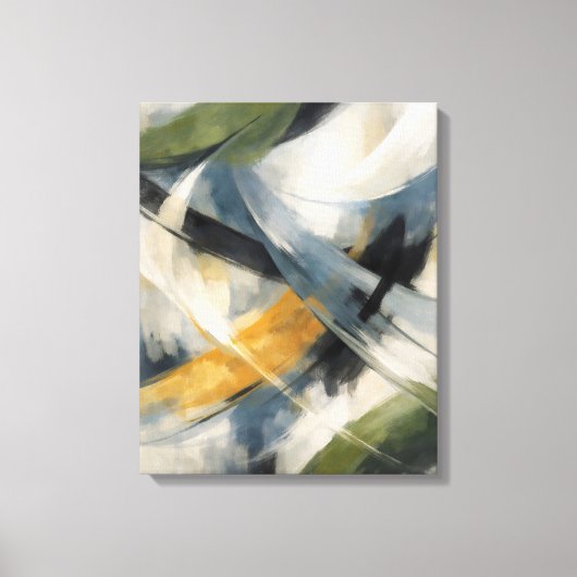 Kruisende stromen van stille beweging canvas afdruk (Voorkant)