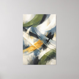 Kruisende stromen van stille beweging canvas afdruk