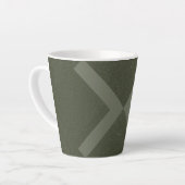 Kruisende X Mosgroene Latte Mok – Op Maat (Linkerhoek)