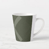 Kruisende X Mosgroene Latte Mok – Op Maat (Rechts)